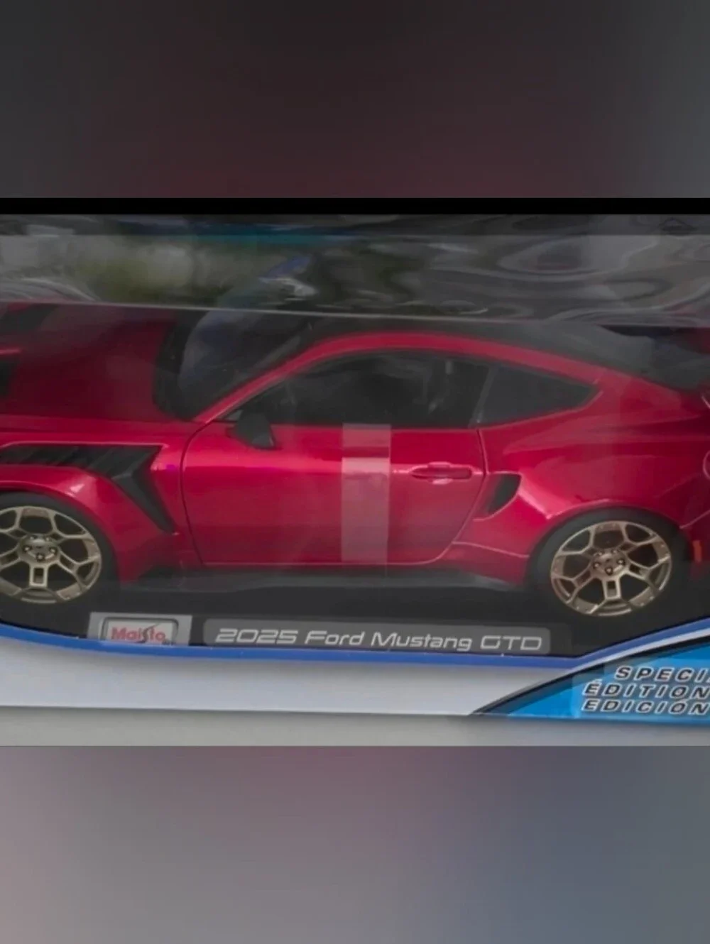 2025 Ford Mustang GTD Maisto 1:18 Special Edition Metallic Red Diecast Car - NEW